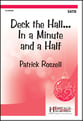 Deck the Hall in a Minute and a Half SATB choral sheet music cover